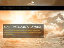 Tablet Screenshot of funeralesmodernos.com